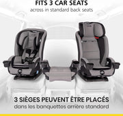 View 4-in-1 Convertible All-in-One Car Seat, infant to toddler, rear and forward facing, booster mode, backless booster, Fits 3 across, Washable seat, Birth to 10 years, Hexagon Horizon image 3