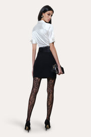 View Sylvie Silk Charmeuse Short Sleeve Shirt image 2