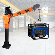 View 1100lb Folding Dismountable Household Hoist Truck Crane with Electric Hoist (110V) – 880lb Pulling Force, Jib Cranes for Factory, Warehouse, Construction image 1