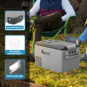 View Portable Refrigerator 12 Volt Car Freezer 42 Quart Mini Fridge Freezer (-4°C~68°C) for Truck, RV, Vehicle, Travel, Outdoor -12/24V DC image 4
