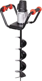View 1500W industrial trenching machine enclosure features a soil excavation power head, including a 6-inch digging auger bit kit image 1