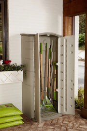 View Vertical Resin Weather Resistant Outdoor Storage Shed image 3