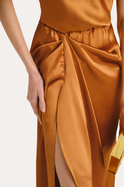 View Josephine Draped Halter Dress image 2