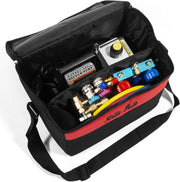 View Premium 4CFM Air Vacuum Pump HVAC A/C Refrigeration Kit AC Manifold Gauge Case Set R134a Tap w/Leak Detector and Carrying Tote Bag image 3