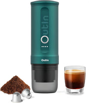View Nano Portable Electric Espresso Machine, Travel Coffee Maker for Camping, Car Coffee Maker Self-Heating with USB-C, With Ground Coffee & NS Capsule for RV, Hiking, Office image 3
