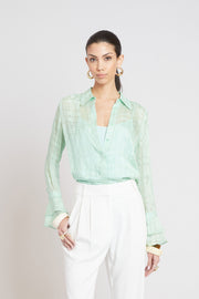 View Silk Plaid Jacquard Shirt image 3