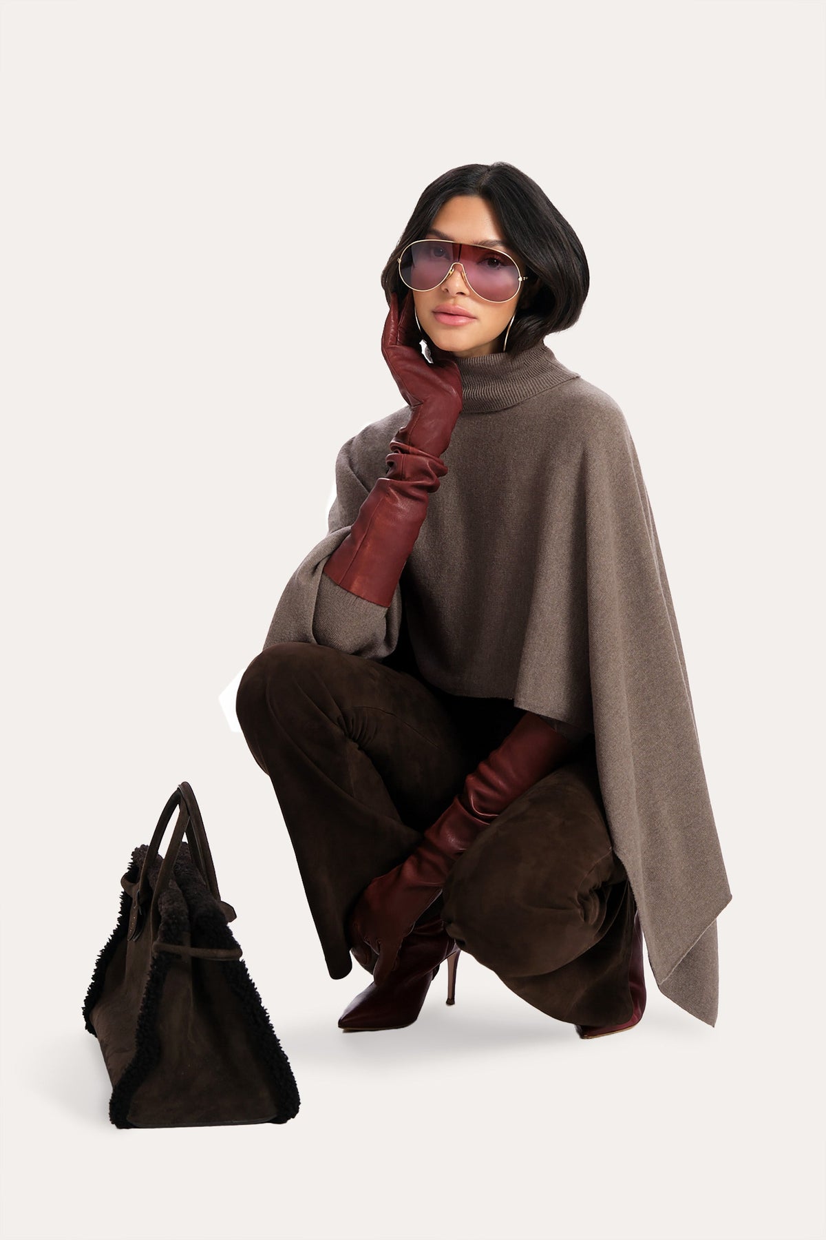 Kennedy Cashmere Poncho