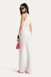 View Amina Fluid Crepe Halter Top image 3