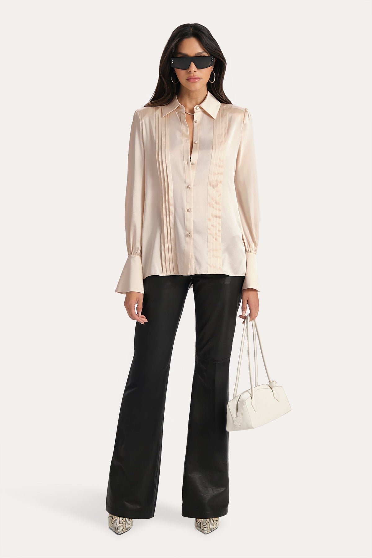 Chloe Charmeuse Blouse