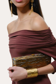 View Olympia Off-Shoulder Flare Dress image 2