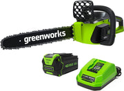 View 40V 16" Brushless Cordless Chainsaw, 4.0Ah Battery and Charger Included image 4