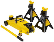 View Hydraulic Utility Floor Jack & Stands Heavy Gauge Steel Frames image 2