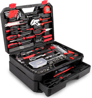 View Home Tool Set Kit - 286 PCS Home Auto Repair Tool Kit with Rolling Tool Box, Mechanic Tool Sets with 21V Max Cordless Power drill, Perfect for Homeowner, Diyer, Handyman image 2