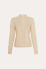 View Cable Cotton Wool Sweater image 2