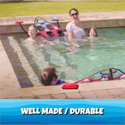 View Fun Pool Game for Adults and Family | Stonne Skipping Meets Swimming Pool Cornhole Game Floating | Fun For All Ages, Easy Setup, Well Made | Portable Water and Lake Toy | image 5