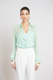 View Silk Plaid Jacquard Shirt image 2
