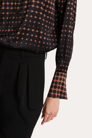 View Morgan Silk Charmeuse Dot Shirt image 2
