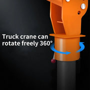 View 1100lb Folding Dismountable Household Hoist Truck Crane with Electric Hoist (110V) – 880lb Pulling Force, Jib Cranes for Factory, Warehouse, Construction image 4