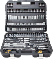 View Mechanics Tool Set, SAE and Metric, 1/2, 1/4, 3/8 Drive Sizes, 192-Piece image 1