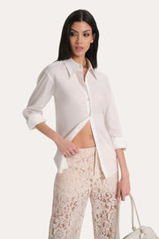 View Mari Cotton Poplin Button Down image 3