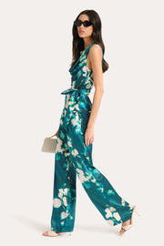 View Delilah Floral Silk Halterneck Top image 1