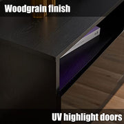 View Fireplace TV Stand with 36" Electric Fireplace, LED Light Entertainment Center image 4