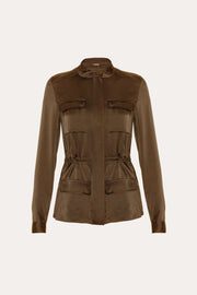 View Olivia Utility Satin Jacket image 2