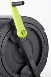View Two 65-gallon two-stage composting drums, equipped with large double doors and an open frame, are also provided along with a maze-style compost cart, a 1.85-gallon kitchen trolley-style compost bin, three rolls of corn bags, and a retractable plant t image 3