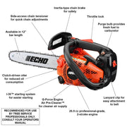 View 12 in. 26.9 cc Gas 2-Stroke Cycle Chainsaw with Top Handle image 2