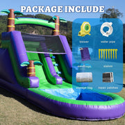 View 21FT(L) Commercial Grade Water Slide for Adults, (Heavy Duty Full PVC) (Big Splash Water Pool), 750w Blower, Inflatable Waterslide for Backyard, Outdoor Park, 21x9x12ft image 4