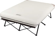 View Camping bed, inflatable mattress and air pump set | Foldable camping bed and inflatable bed, equipped with side table and battery-powered air pump image 1