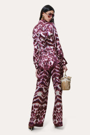 View Lila Ikat Silk Button Down image 4