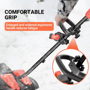 View Cordless Snow Shovel with Wheels, 48V | 16-Inch | 4-Ah Brushless Cordless Snow Blower, Battery Snow Blower with Directional Plate & LED Lights (2 * 24V Battery & Dual Quick Charger Included) image 6