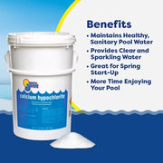 View Pool Shock 68% Cal-Hypo Granular Sanitizer for Crystal Clear Water Defends Against Bacteria, Algae, and Microorganisms image 2