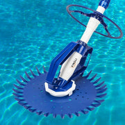 View Pool Vacuum Cleaner Automatic Sweeper Swimming Pool Creepy Crawler Vacuum with 33FT Hoses (Navy Blue&White) image 1