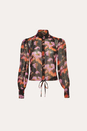 View Brushstroke Silk Blouse image 4