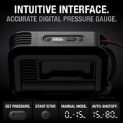 View UltraFast 15A Tire Inflator, 12V Portable Air Compressor Pump, Rated at 80 PSI, Inflates Tires from 0-40 PSI in 2.9 Minutes with a Digital Gauge, Smart Pressure and Auto-Shutoff image 5