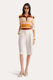 View Sylvie Striped Polo Shirt image 1