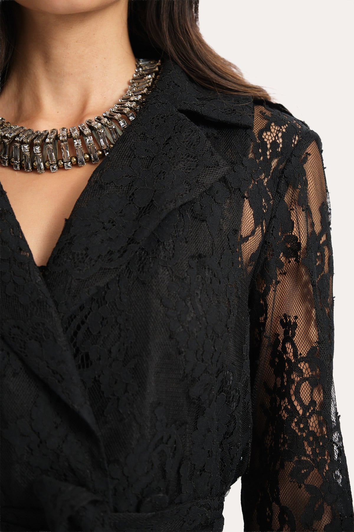 Alix Lace Trench Coat