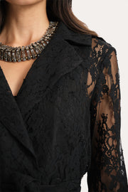 View Alix Lace Trench Coat image 2