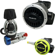 View Yoke Regulator & Octopus Combo for Scuba Diving | High-Performance Over-Balanced Regulator, Silicone Mouthpiece, 27" Hose, Large Purge Button, 36" Yellow Octopus Hose image 1