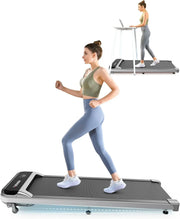 View Walking Pad, Under Desk Treadmill with Incline for Home Office 2.5HP Portable Walking Treadmill with 280 Lbs Weight Capacity Walking Machine, Remote Control, LED Display image 2