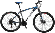 View 21-Speed Men's Mountain Bike Double Disc Brake 29 Inches All-Terrain City Bikes Adults Only Outdoor Cycling Hard Tail Front Suspension,C image 1