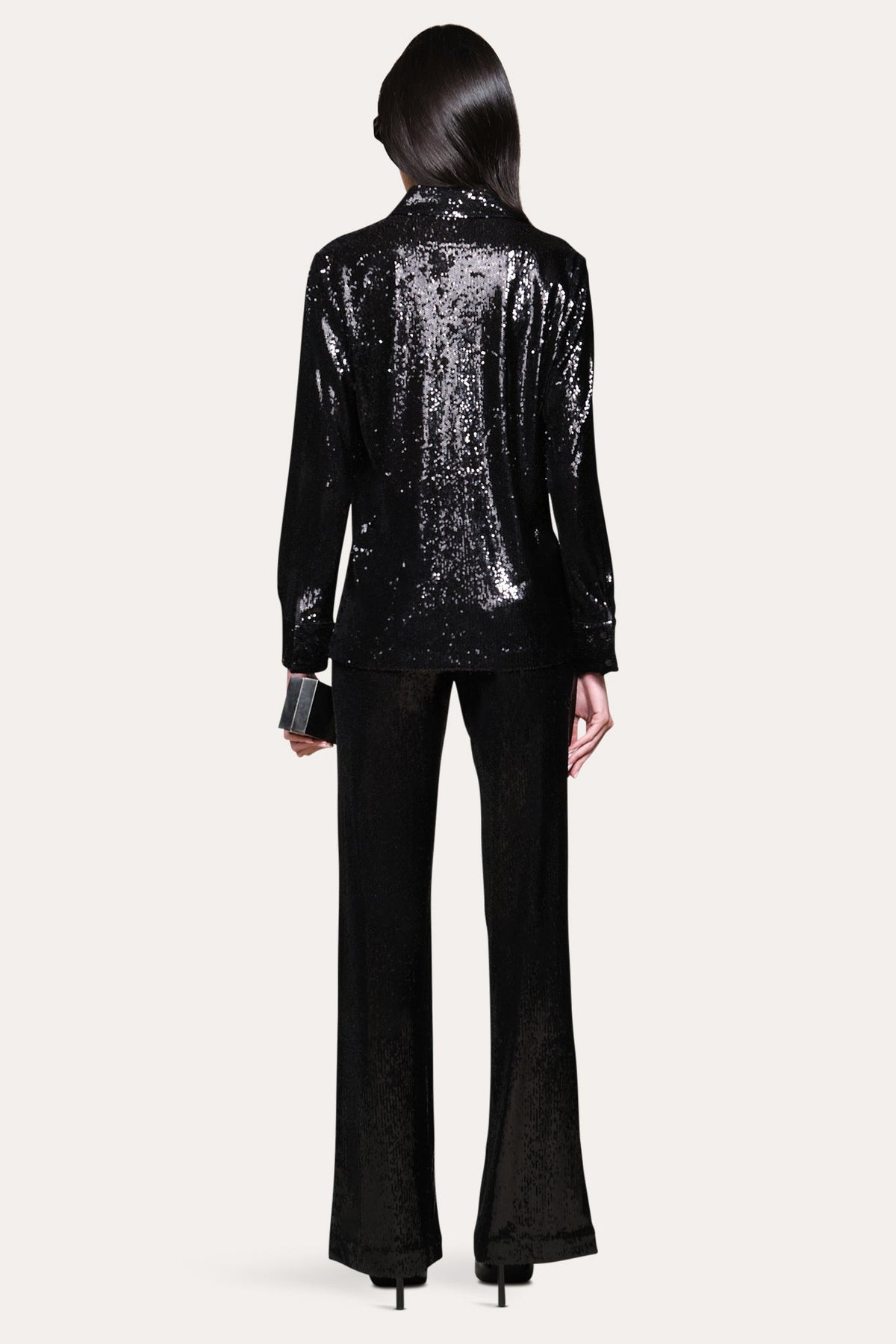 Sequined Button Down
