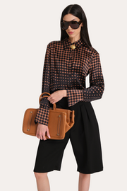 View Morgan Silk Charmeuse Dot Shirt image 5