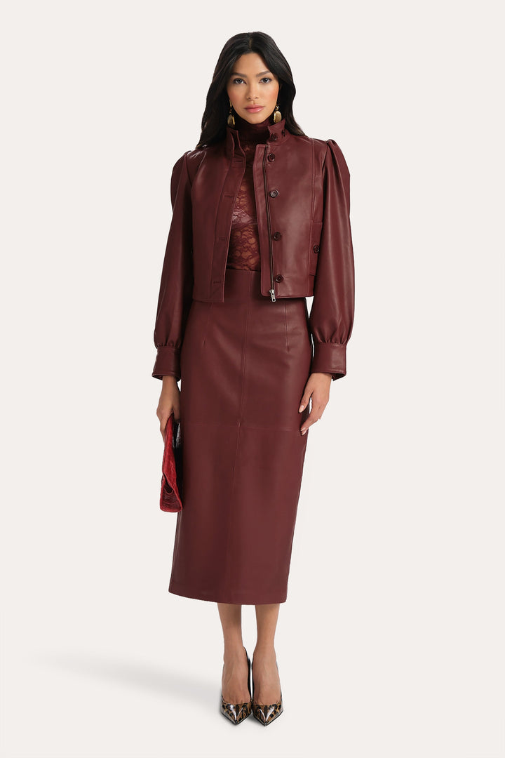 Belle Lamb Leather Jacket