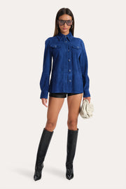 View Althea Suede Shacket image 4