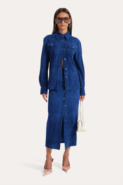 View Althea Suede Shacket image 5