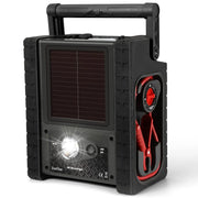 View Solar Portable Power Station 2000 Amps Jump Starter, 260 PSI Air Compressor, 12V Car Battery Charger with 400W Inverter Dual AC/DC/USB Output, Emergency Backup Power with Flashlights image 3
