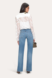 View Embroidered Chiffon Shirt image 4
